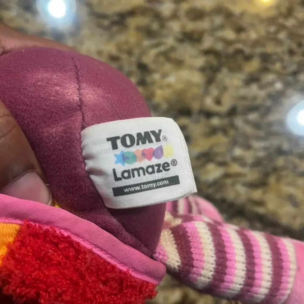 Tomy Lamaze My Friend Emily Sensory Development Baby Girl Plush‎ Doll Rattle 10”